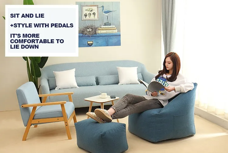 Bean Bag Lazy Sofa Cover - View 5